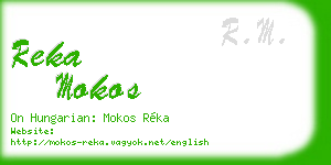 reka mokos business card